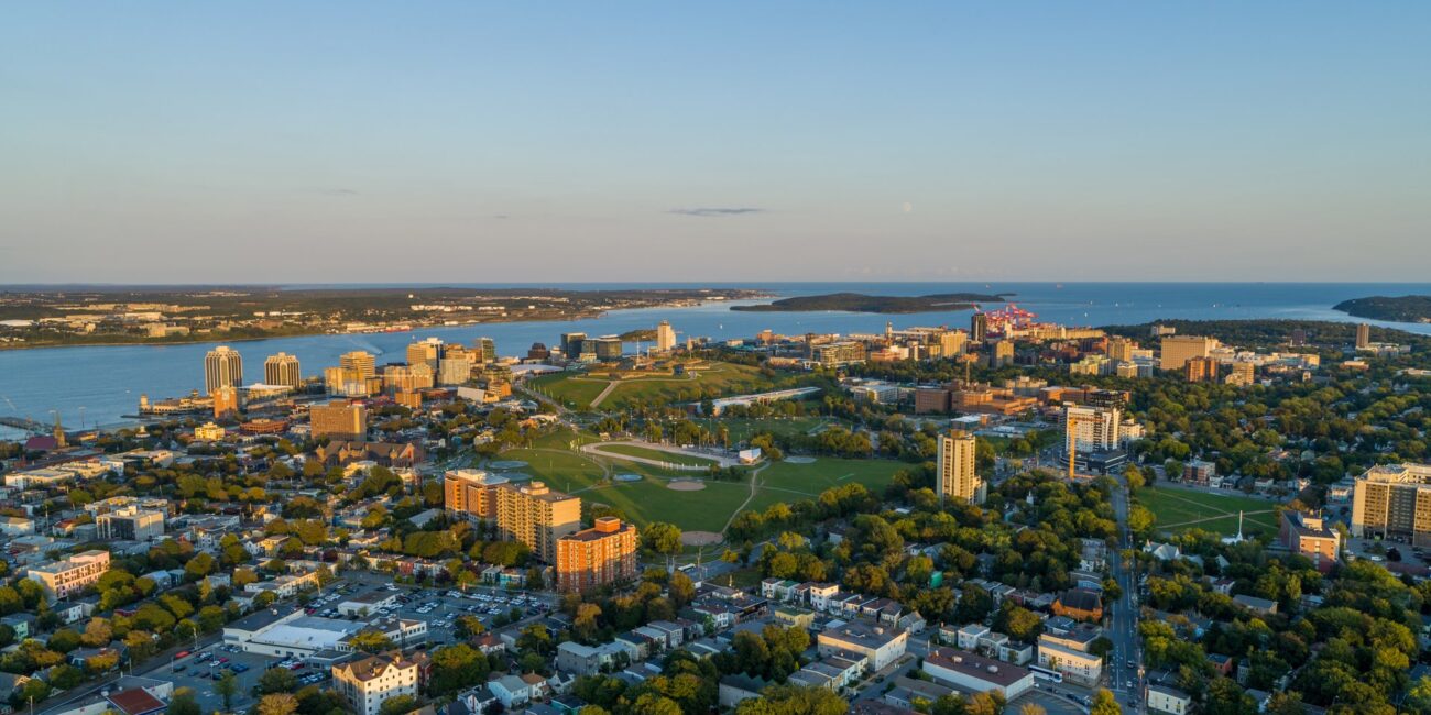Halifax Peninsula, Nova Scotia Aerial view of Halifax Regional Municipality homes with homes for sale