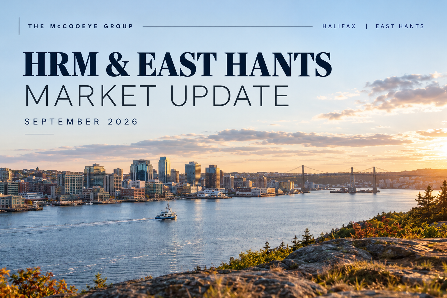 Halifax Harbour Market Update Halifax Harbour skyline – HRM & East Hants real estate market update, September 2026